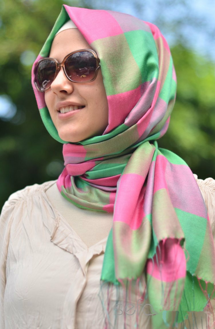 طريقة لف الحجاب التركي للوجه الدائري , تعلم الفه الجديد الحجاب التركي