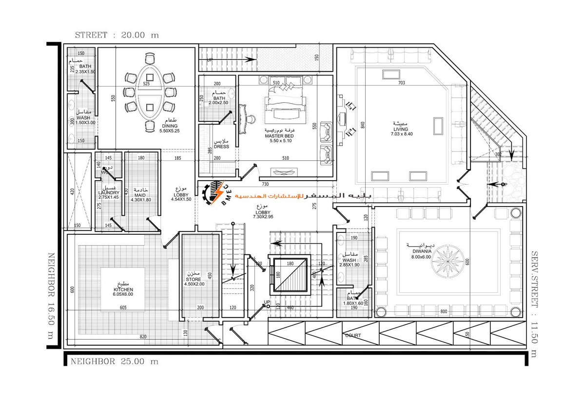 بيت 400 متر-مخطط تصميم بيت 400متر 14818 3