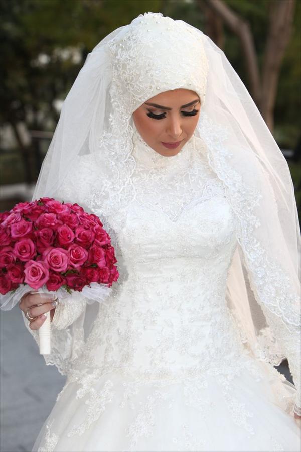 فساتين اعراس للمحجبات - الحجاب وظهورك يوم الزفاف اعراس- الحجاب- الزفاف- فساتين- للمحجبات- وظهورك- يوم 615 8