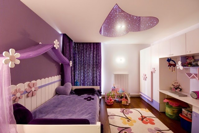 ديكورات جبس غرف نوم اطفال , صور تصميمات اسقف اوض الصغار